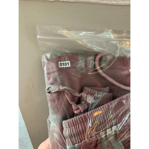 Unbranded (L) Large Drawstring Pull-cord Pull Red Gray Denim Cargo Jean Pants - Picture 13 of 13